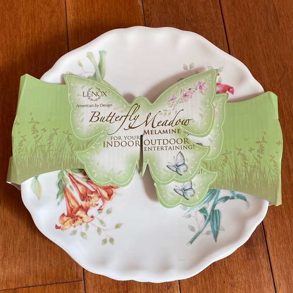 Lenox Butterfly Meadow 4-Piece Accent Plates Set - Picture 2 of 6